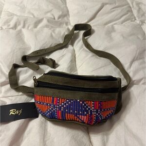 Raj Colorful Crossbody Bum Bag with Orange and Blue - NWT